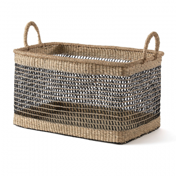 Корзина прямоугольная плетеная Kezia  единый размер бежевый