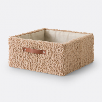 Корзина складная из ткани букле Boklio  единый размер бежевый