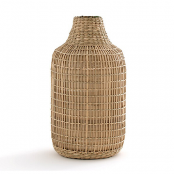Ваза декоративная из натурального плетеного бамбука Plooming  единый размер бежевый