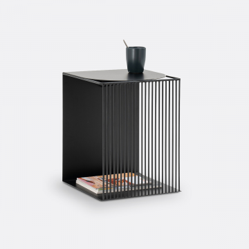 Журнальный стол из металла или прикроватная тумба SALEM  единый размер черный