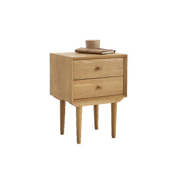 Столик прикроватный в винтажном стиле Quilda каштановый