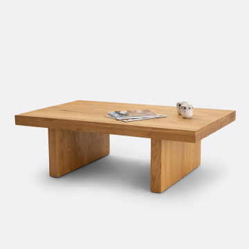 Стол журнальный из массива дуба Vova  единый размер бежевый