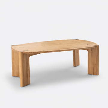 Стол журнальный из массива дуба Elmo  единый размер бежевый