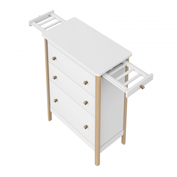 Выдвижная вешалка для комода Classic 3 ящика (белый)