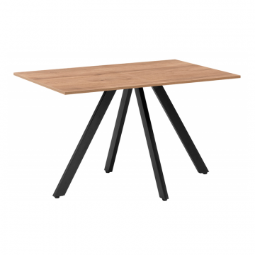 Деревянный стол Keon 116(155,5)x77 раздвижной дуб табачный / черный