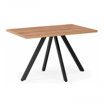 Деревянный стол Keon T32 116(155,5)х77 раздвижной дуб табачный / черный