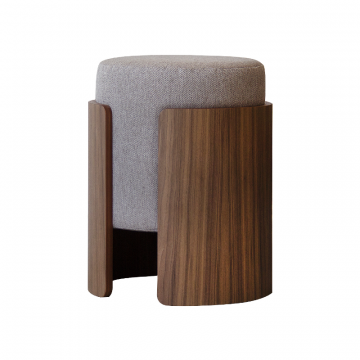 Пуф Lagom (капучино твид, орех)