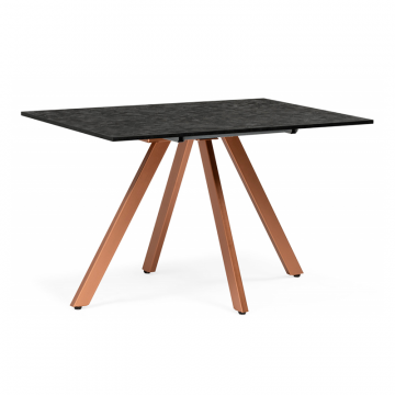 Деревянный стол Keon 116(155)x77 раздвижной малави / медь