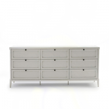 Комод с 9 ящиками Eugnie серый