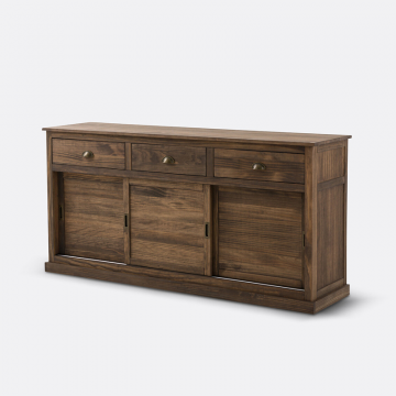 Шкаф-буфет с тремя дверцами и тремя ящиками массив сосны Lunja