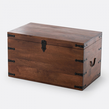 Сундук из массива мангового дерева Mang  единый размер каштановый