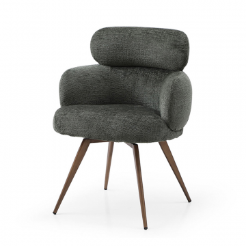 Стул Evy, зеленый/бронза