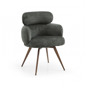 Стул Evy, зеленый/бронза