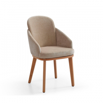 Стул Clarissa, бежевый/орех