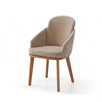 Стул Clarissa, бежевый/орех