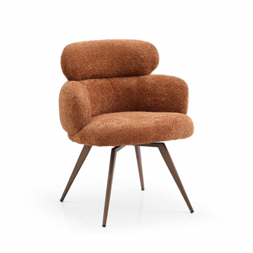 Стул Evy, терракотовый/бронза