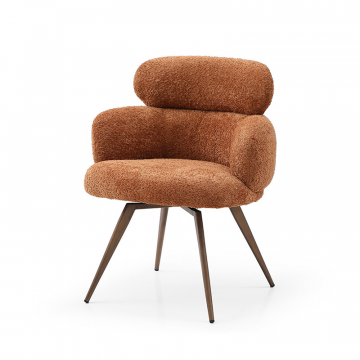 Стул Evy, терракотовый/бронза