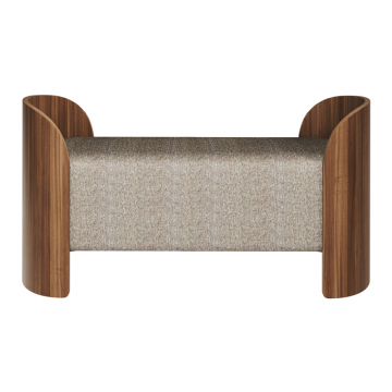 Банкетка Lagom 2 120 см (коричневый рогожка, орех)