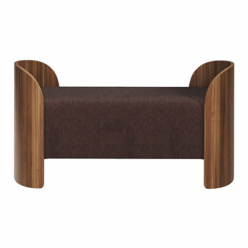 Банкетка Lagom 2 120 см (шоколад твид, орех)