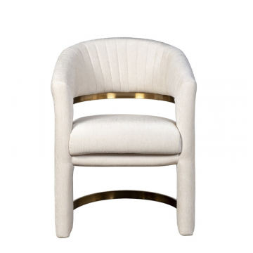 GY-08386 Стул велюр кремовый/матовое золото 67*66*85см