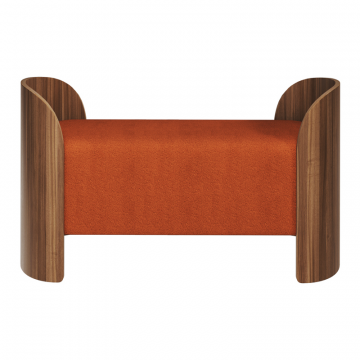Банкетка Lagom 2 120 см (терракотовый, орех)