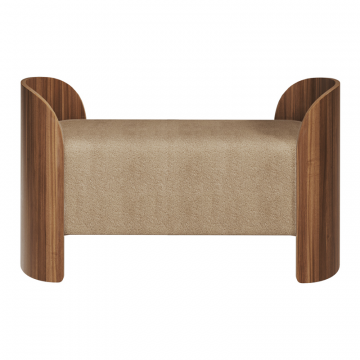 Банкетка Lagom 2 120 см (бежевый, орех)