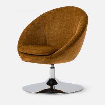 Кресло-шар вращающееся Judie  единый размер каштановый