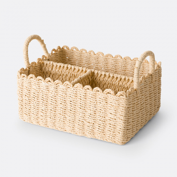 Корзина для хранения плетеная Petalia  единый размер бежевый