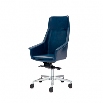 Офисное кресло Evoque с высокой спинкой на крестовине с колесами
