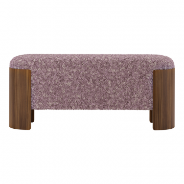 Банкетка Lagom 100 см (пыльная роза мех, орех)