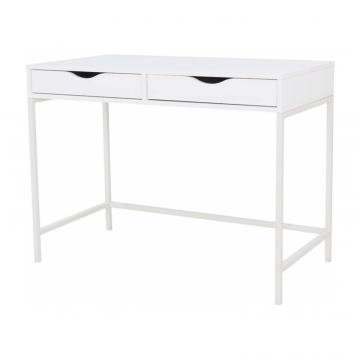 Стол письменный Дейл белый шелк