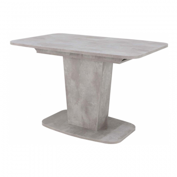 Стол на тумбе раскладной Рондо-2 цемент светлый