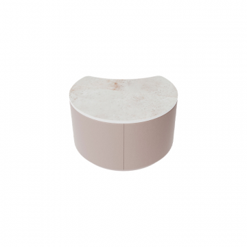 Столик Cross Sun S, D 43 см высота 25 см (камень OV, бежевый)