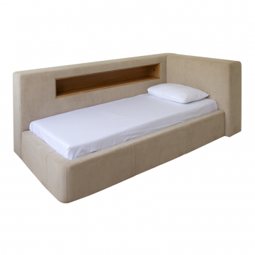 Кровать Cube c нишей L (бежевый)