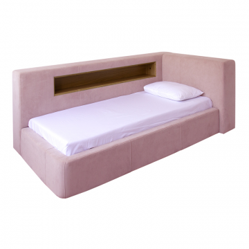 Кровать Cube c нишей L (розовый)