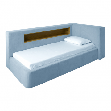 Кровать Cube c нишей L (голубой)