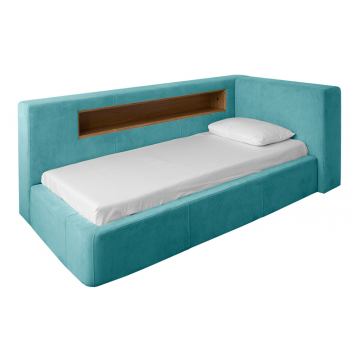 Кровать Cube c нишей L (бирюзовый)