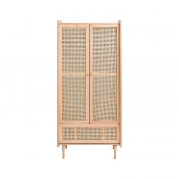 Шкаф детский из плетеного ротанга Tempa бежевый