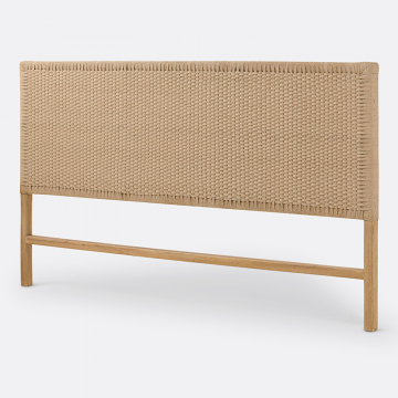 Кроватное изголовье из плетеной веревки Amanda  160 см бежевый