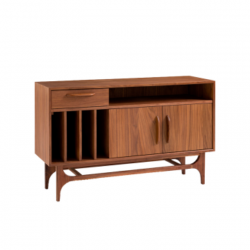 Тумба для виниловых пластинок из орехового дерева Larsen