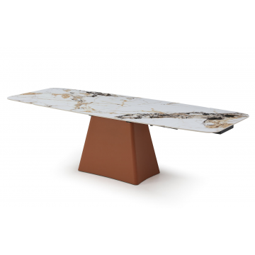 Стол раскладной Martina 180-266, керамика/коричневый