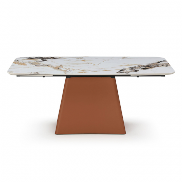 Стол раскладной Martina 160-230, керамика/коричневый