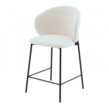 Стул полубарный Блейз букле белый