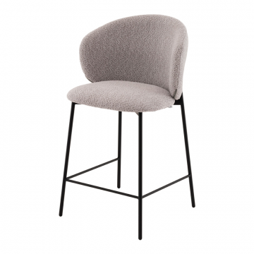 Стул полубарный Блейз букле светло-серый