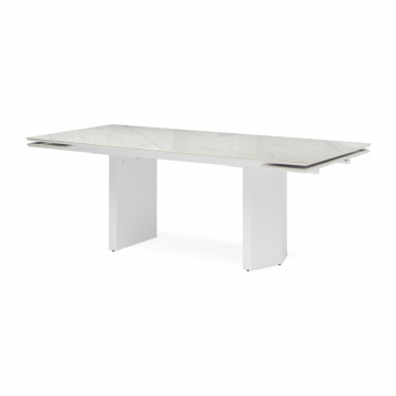 Керамический стол Монерон 200x100 дерево / белый