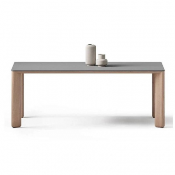 Стол обеденный Pluto (200) массив бук + пластик