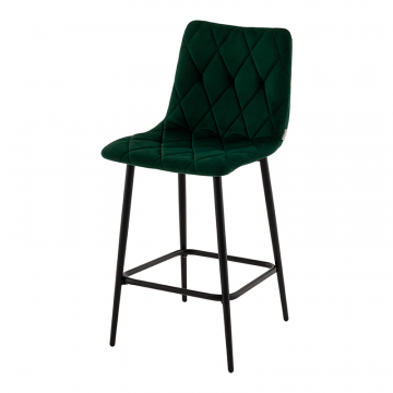 Стул полубарный Одди Diamond велюр темно-зеленый