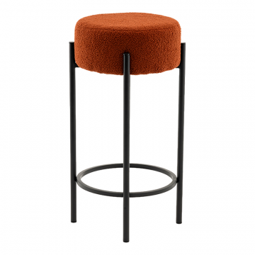 Стул барный Беккет букле терракотовый