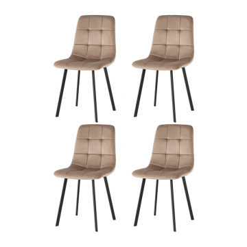 Комплект стульев Chilly велюр мокка 4шт.