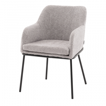 Стул с подлокотниками Кози new ткань букле серый